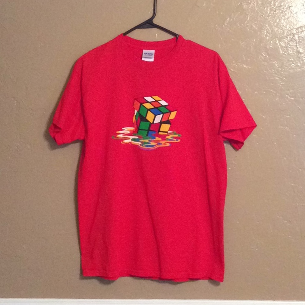 Melting Rubix cube T-shirt